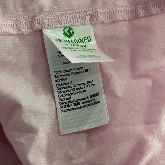NWT J. Crew V-Neck Top with Eyelet Trim Baby Ballet Pink - Picture 11 of 12